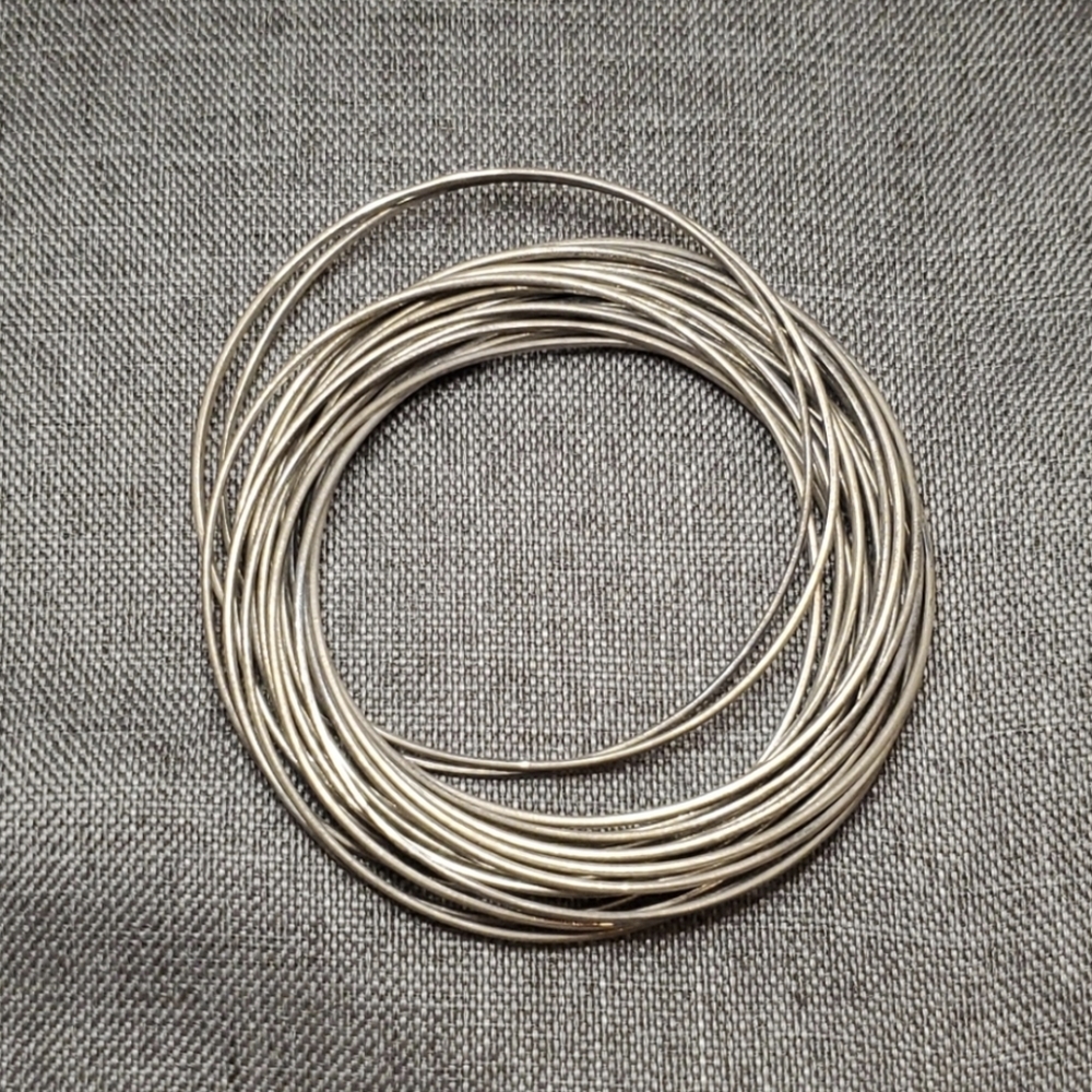 Retired Silpada 21 Bangle Salute Silver Bracelet